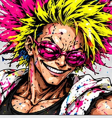 Mad Mayhem, smirking